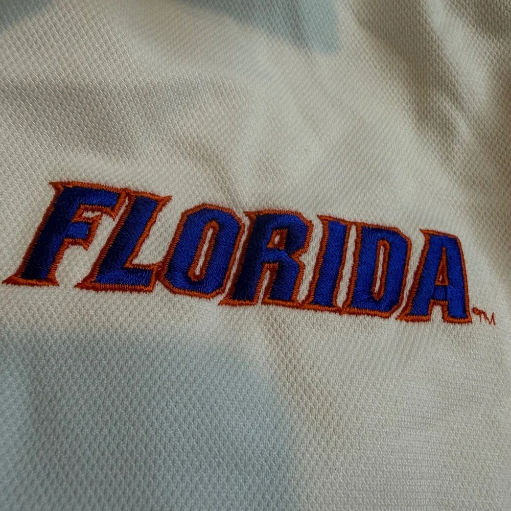 Jordan Florida Gators Mens XL White‎ Performance Polo Shirt Jumpman NCAA Sport